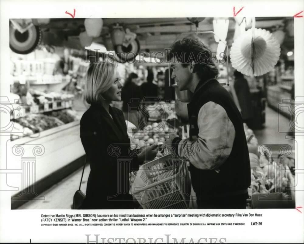 1989 Press Photo Mel Gibson and Patsy Kensit star in 
