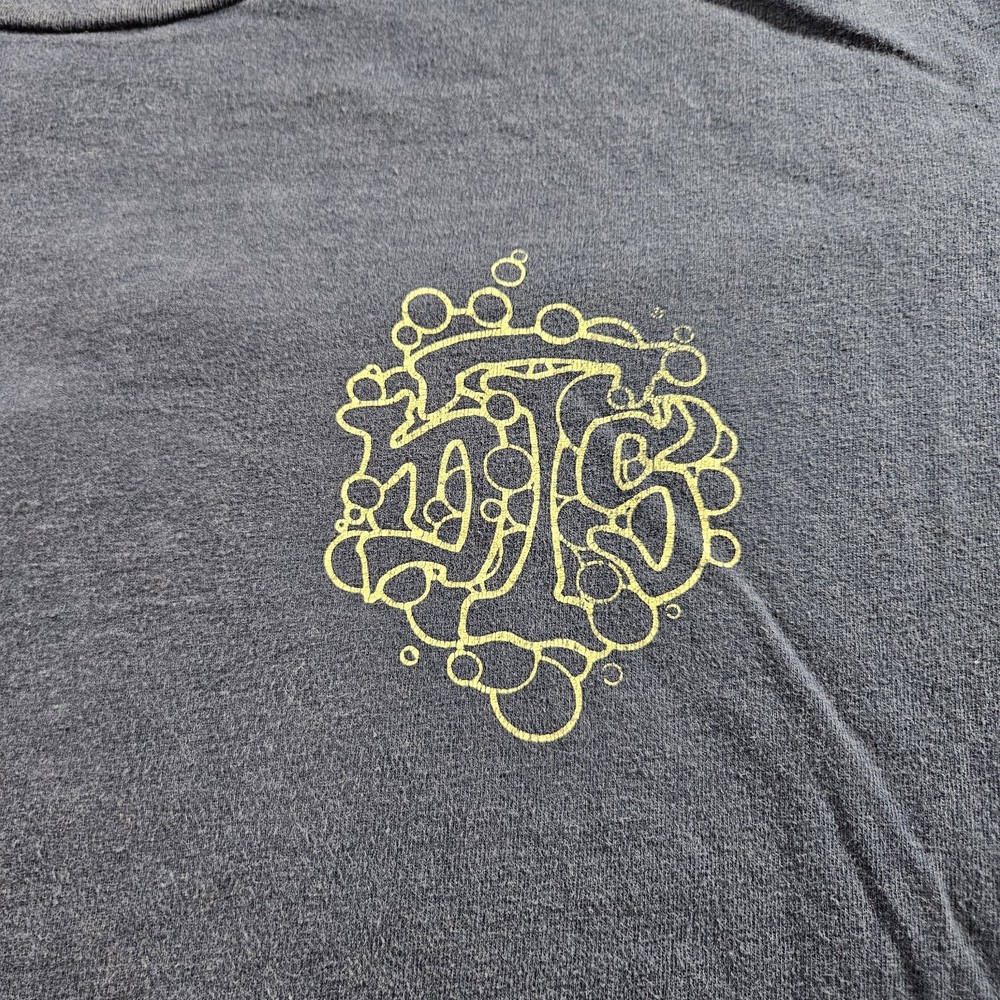 Vintage 90s Blue Double-sided Graphic T-shirt Single-Stitch Size Medium