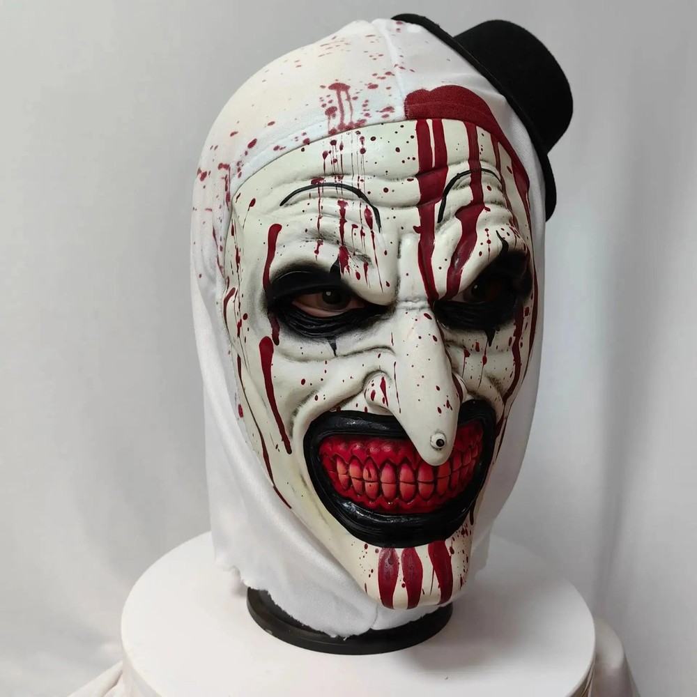 Clown Terrifier Mask Art Halloween/ XMAS The Latex Cosplay Costume Bloody Scary