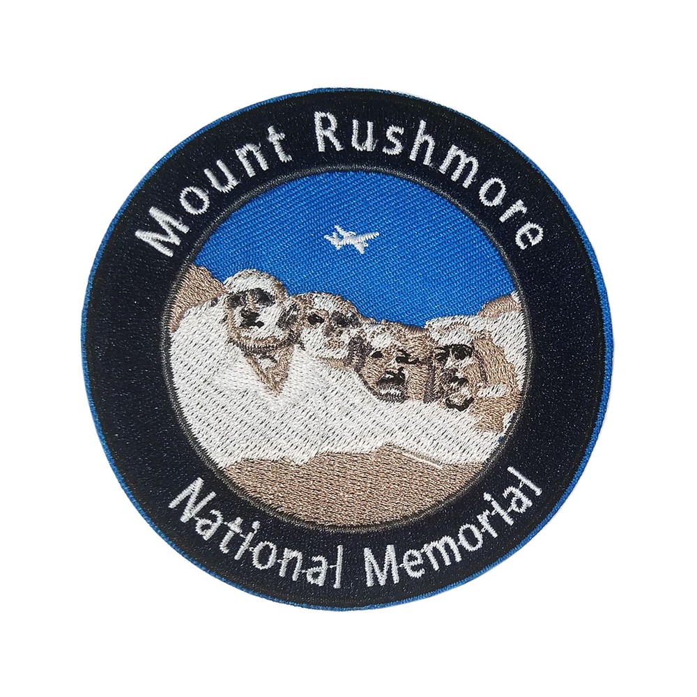 Mount Rushmore National Monument Patch Embroidered Iron-On Applique Souvenir