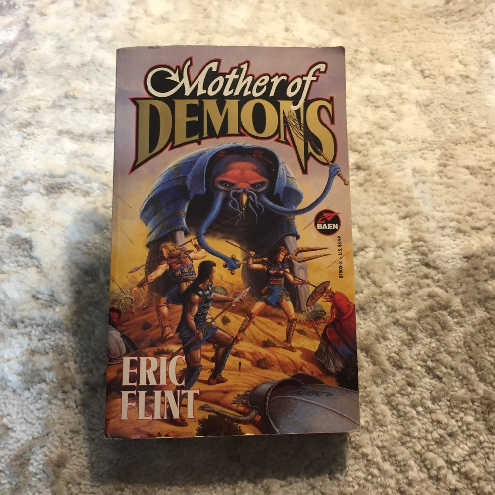 Mother of Demons Paperback Book by Eric Flint 1997 First Printing Fantasy Baen