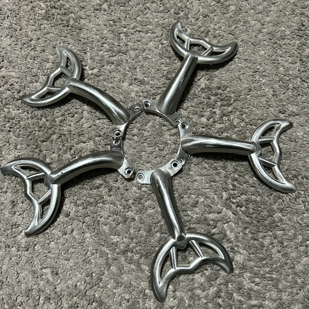 5X 52” HUGGER BRUSHED NICKEL ARM BLADE REPLACEMENT CEILING FAN HIDDEN HOLES OEM