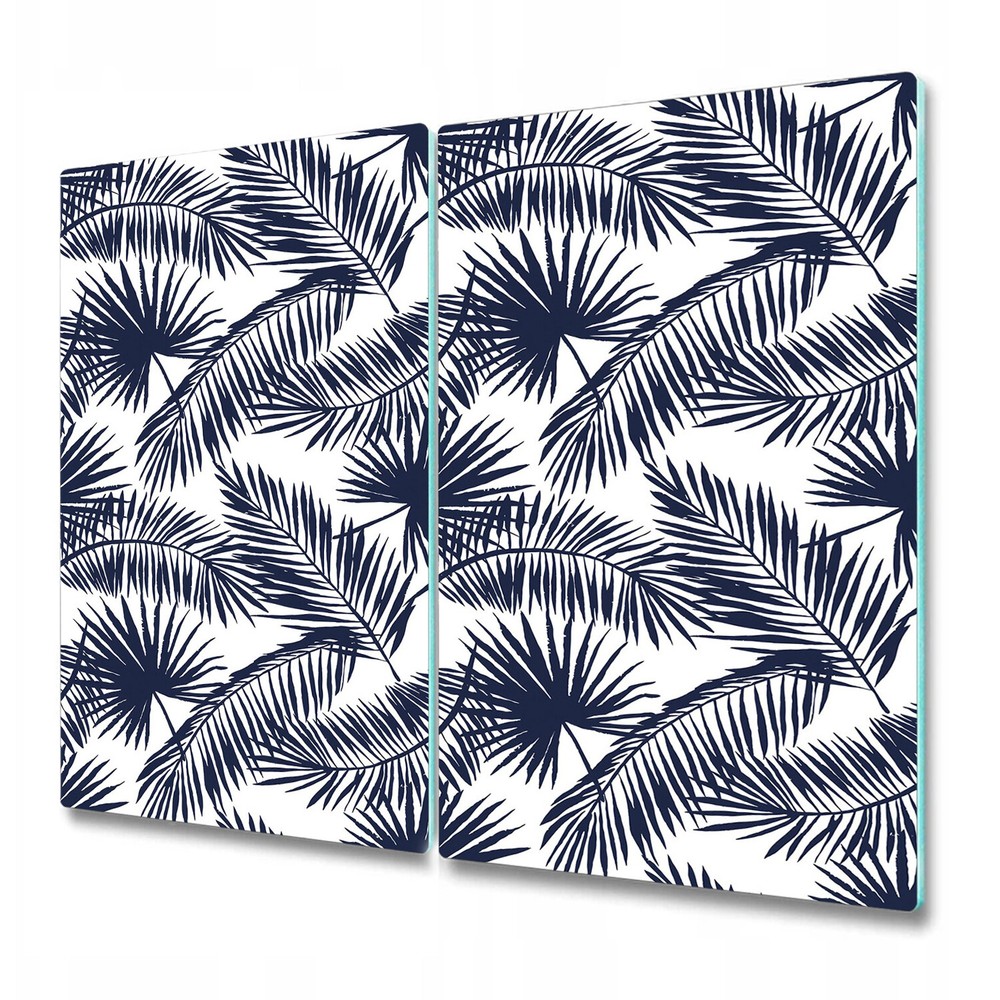 Tempered Glass Worktop Saver Tropical palm leaf Exotic leaves Palm leaf print