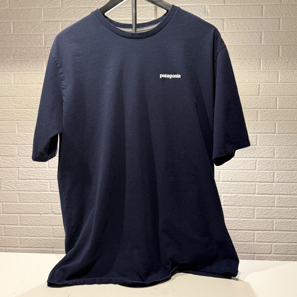 Patagonia Mens XL Responsibili Tee Recycled Crew Neck Short Sleeve Logo T-Shirt