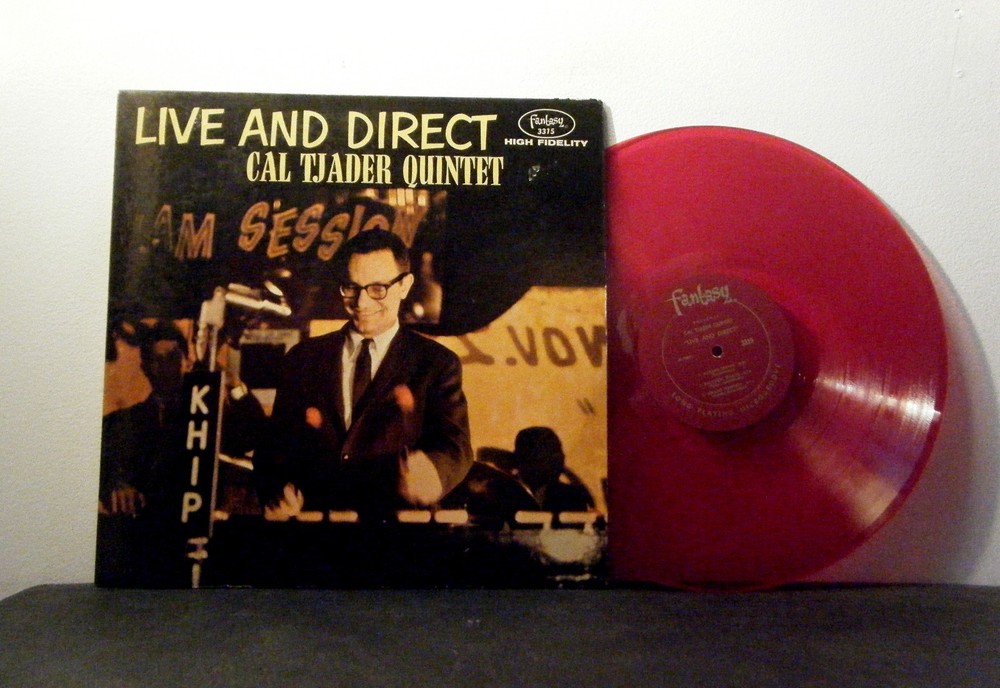 CAL TJADER LP Live and Direct 1961 Fantasy Red Color  vinyl