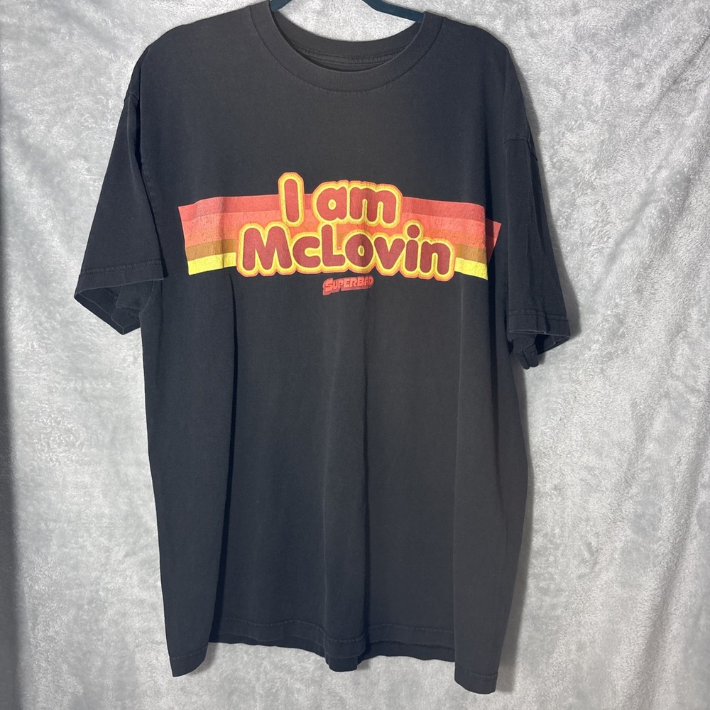 VTG Superbad I Am McLovin T Shirt Size XL Movie Promo