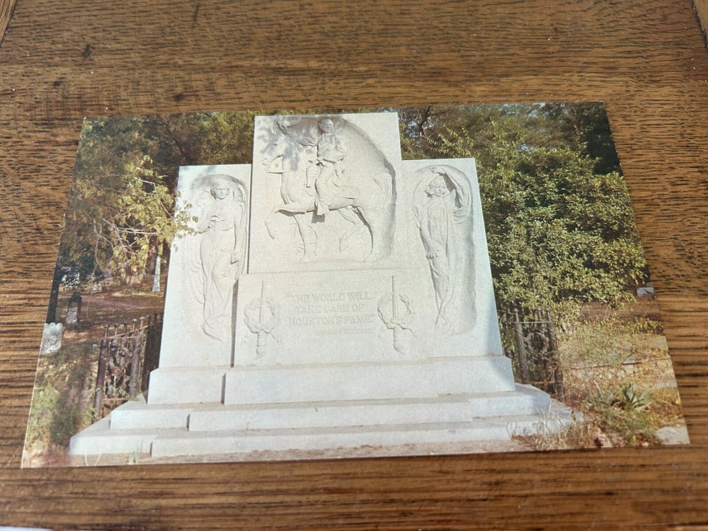 General Sam Houston's Grave at Huntsville Texas Postcard