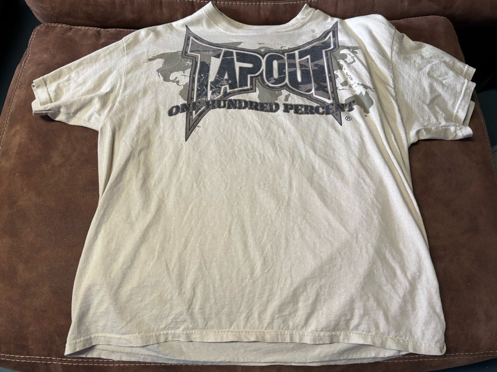 Tapout Graphic Short Sleeve Y2K One Hundred Percent T-Shirt Size XL