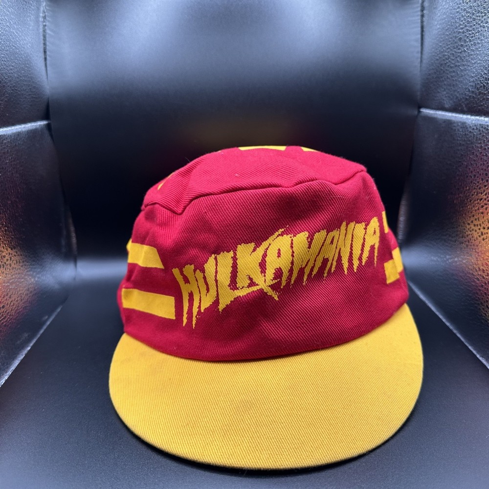 Vintage Hulk Hogan Hulkamania Snapback Cap Hat Painters Wwf Wwe Wcw Rare Hasbro