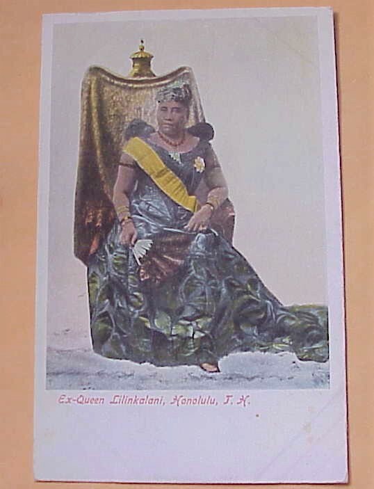 1900's Ex Queen Liliuokalani Royalty Honolulu TH Hawaii UDB