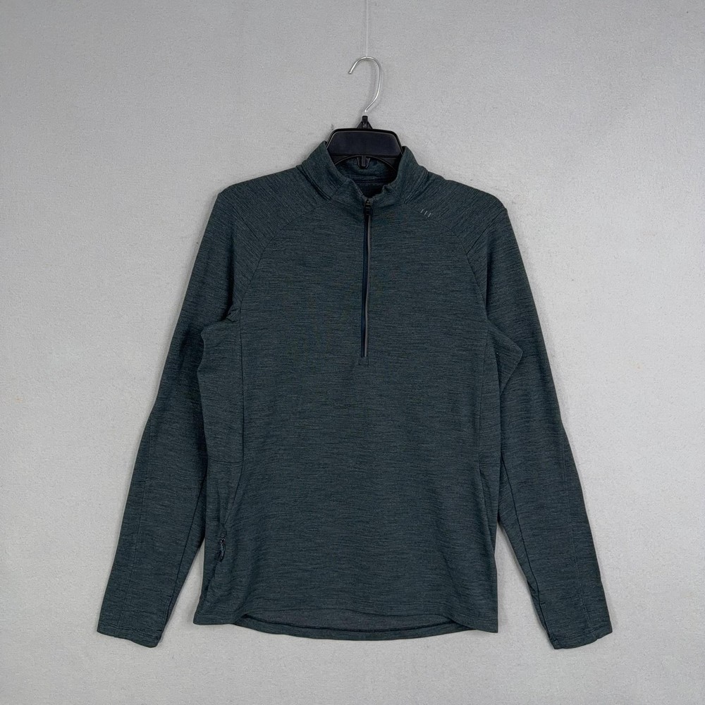 Lululemon Pullover Mens Medium Green 1/4 Zip Surge Performance Running Athletic