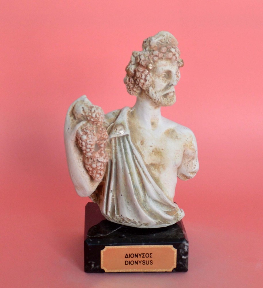 Dionysus Bacchus statue - Dionysos God of Wine Ritual Madness and ecstasy
