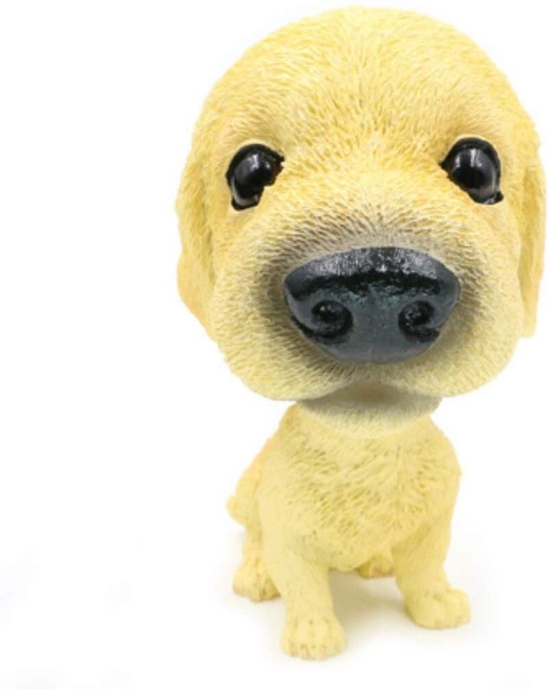 Bobblehead Mini Puppy Dog Figurine Bobbling Head Car Dashboard Golden Retriever