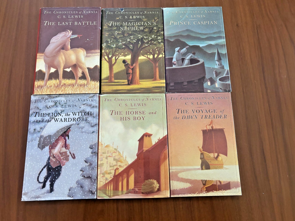 The Chronicles Of Narnia Hardcover Lot Of 6 C.s. Lewis Harper Collins