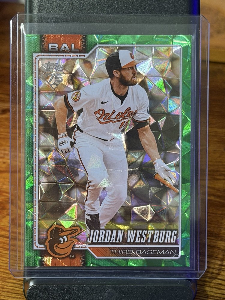 2026 Topps Baseball Series 2 Jordan Westburg #613 Green Diamante Foil 70/99 BAL