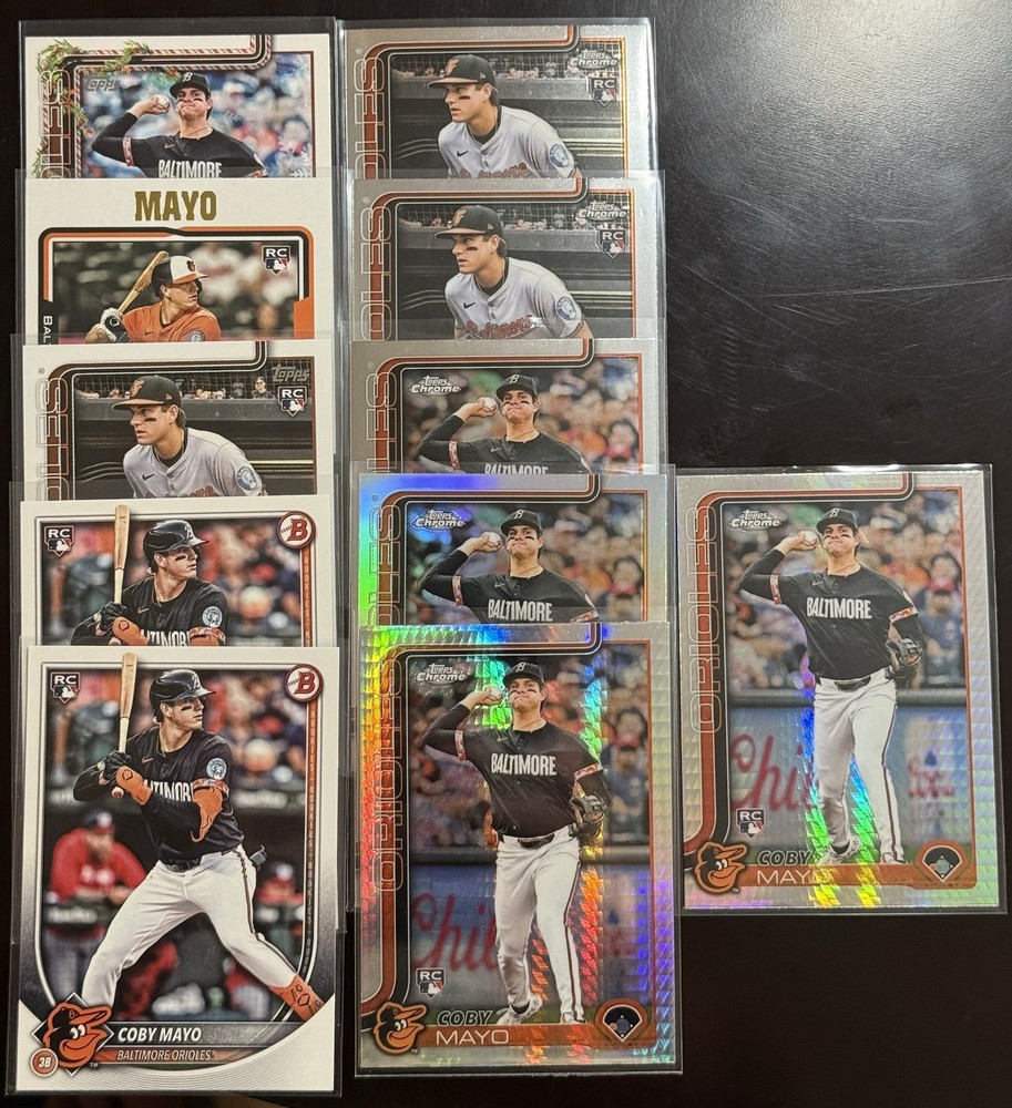 🔥Coby Mayo (11) Card Rookie Lot🔥 See Photos For Cards Included.