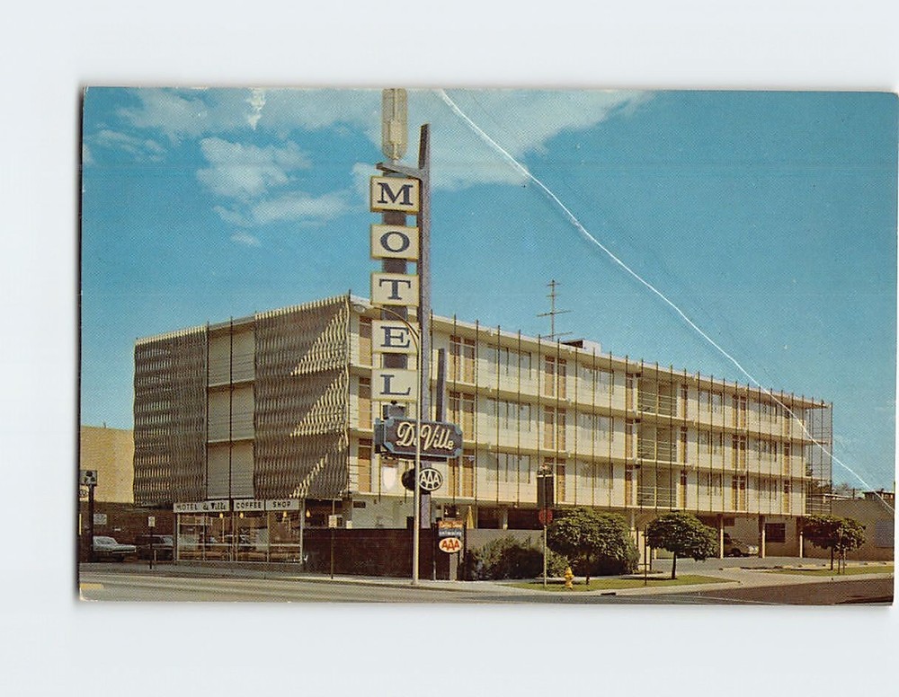 Postcard Motel De Ville Denver Colorado USA