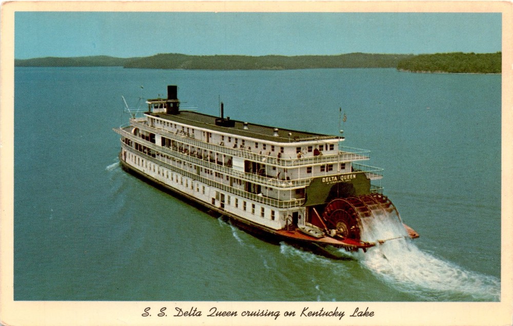 Delta Queen, Kentucky Lake, Ohio, Mississippi, Tennessee Rivers, Postcard