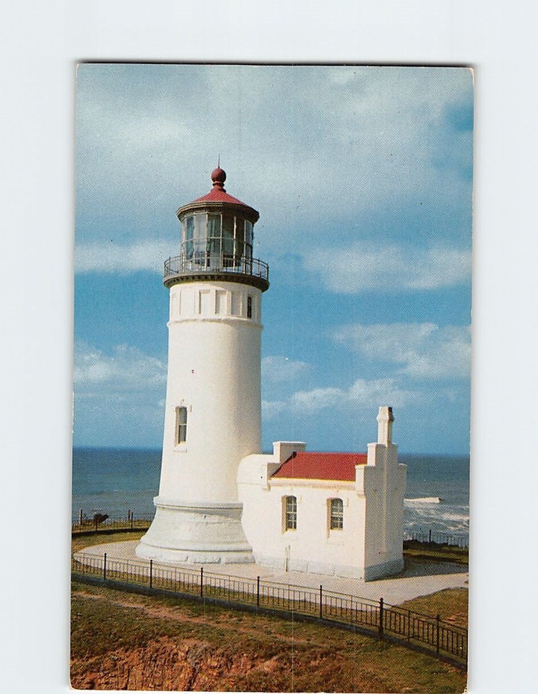 Postcard North Head Lighthouse Ilwaco Washington USA