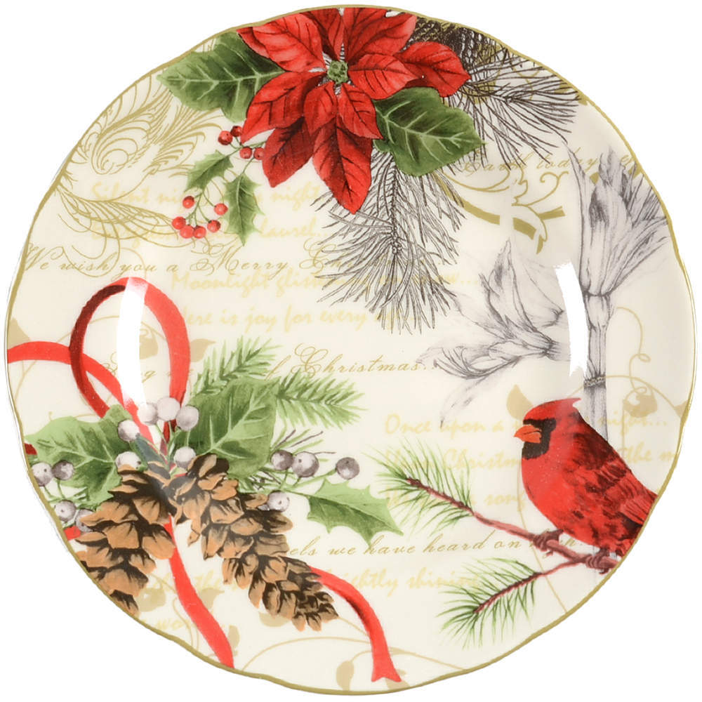 222 Fifth Holiday Wishes Salad Plate 10725207
