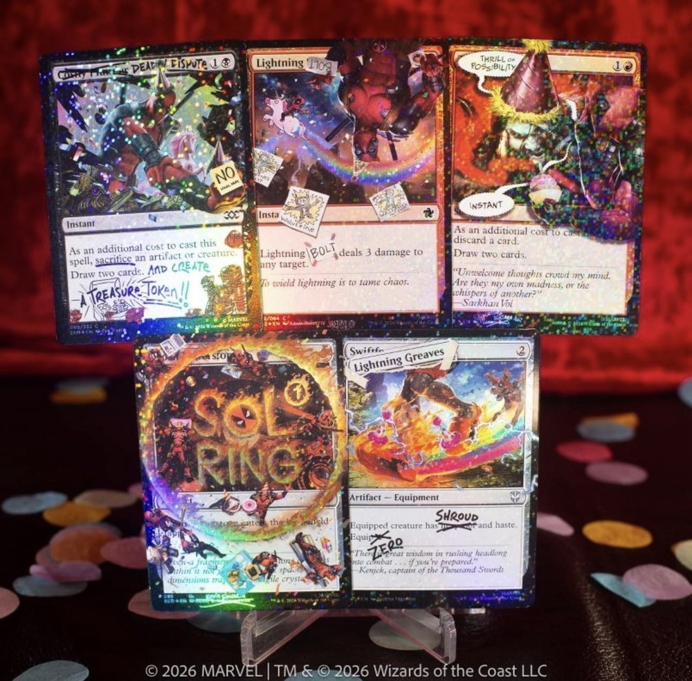 MTG Secret Lair x Marvel's Deadpool: I Fixed It (You’re Welcome) Pool Party FOIL