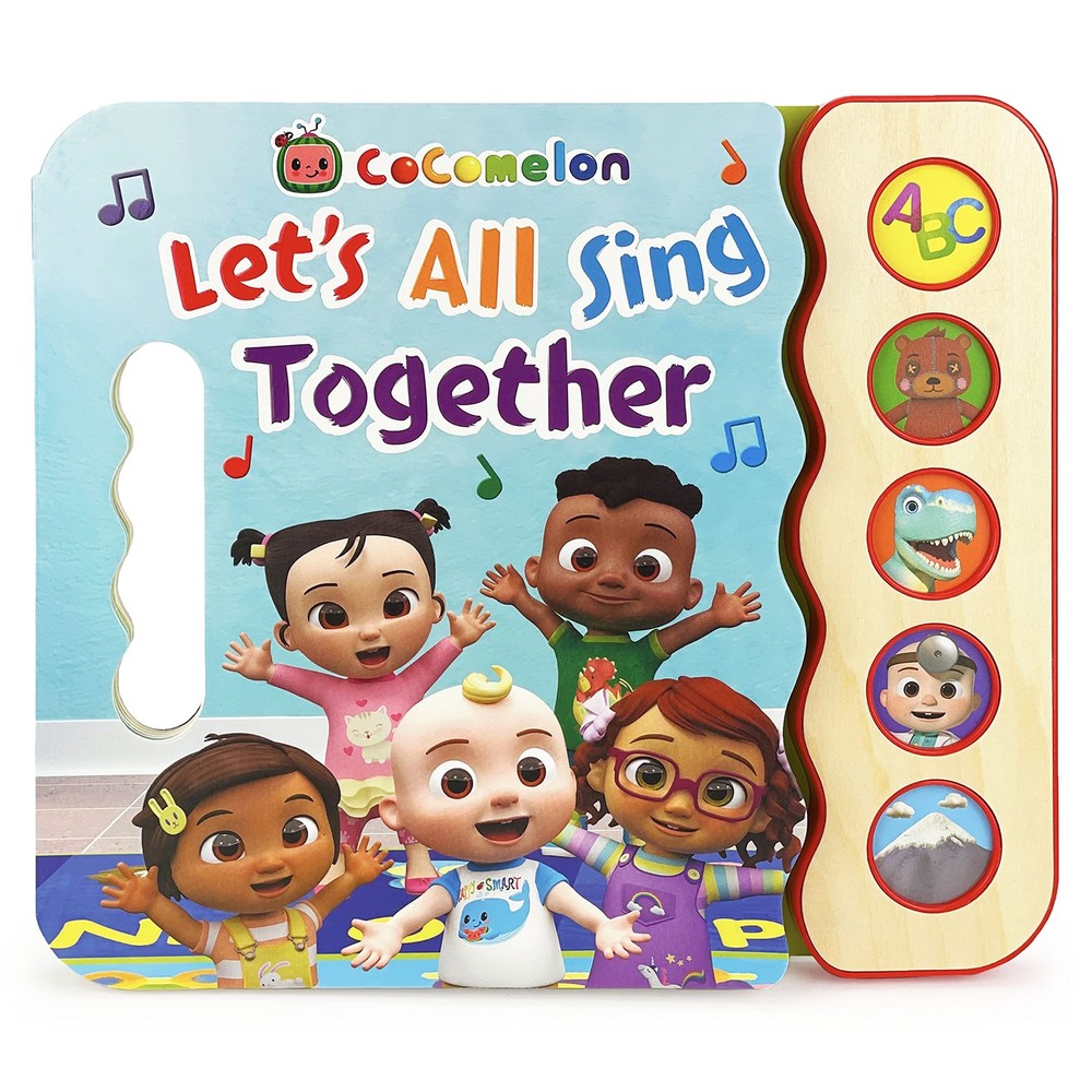 Cocomelon Let's All Sing Together 5-Button Song Book: Sing and Read Toy Book wi,