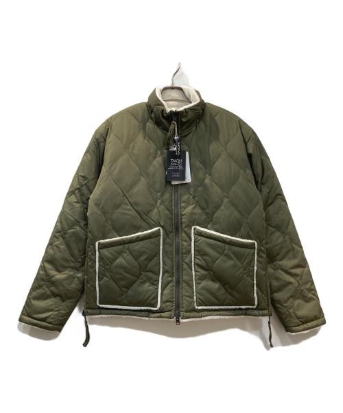 TAION                    Military reversible high-neck down jacket khaki
