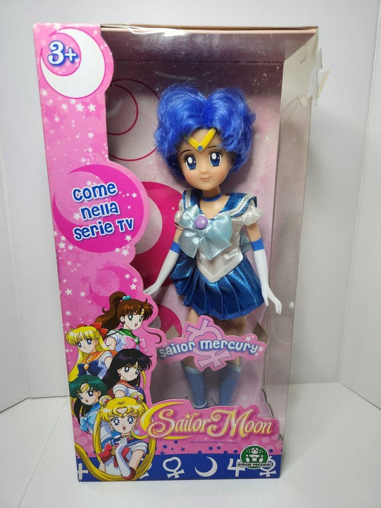 Giochi Preziosi Sailor Moon Mercury Ami Amy Deluxe Doll Italian Rare Collectible