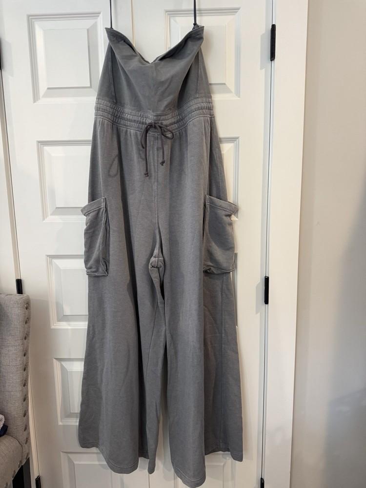 Free People Movement Strapless Jumpsuit Size XL EUC