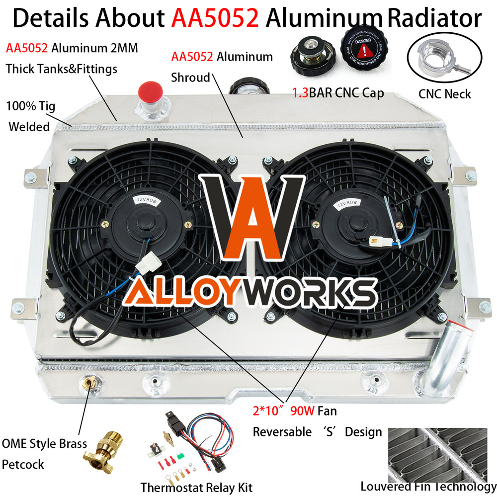 3 Row Radiator Shroud Fan Relay fit 1970-75,1973,1974 Datsun 240z & 260z 2.6L