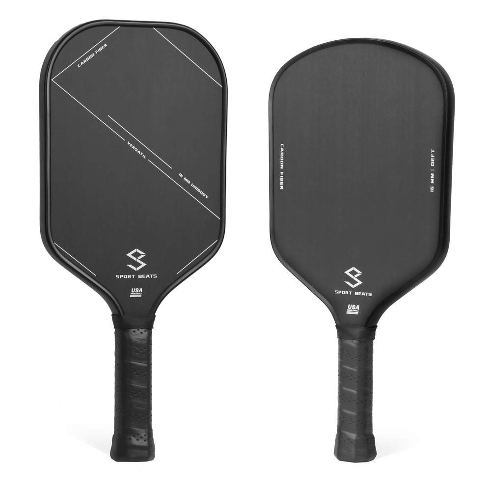 Premium USAPA-Approved Raw Carbon Fiber Pickleball Paddles Set of 2 with Balls