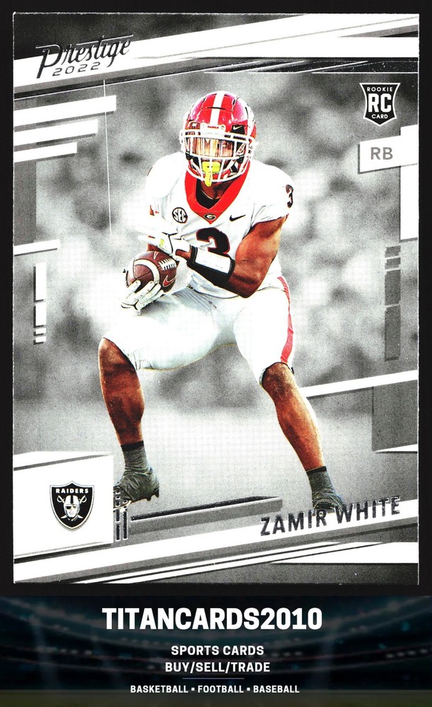 Zamir White 2022 Panini Prestige Rookie RC Las Vegas Raiders #388