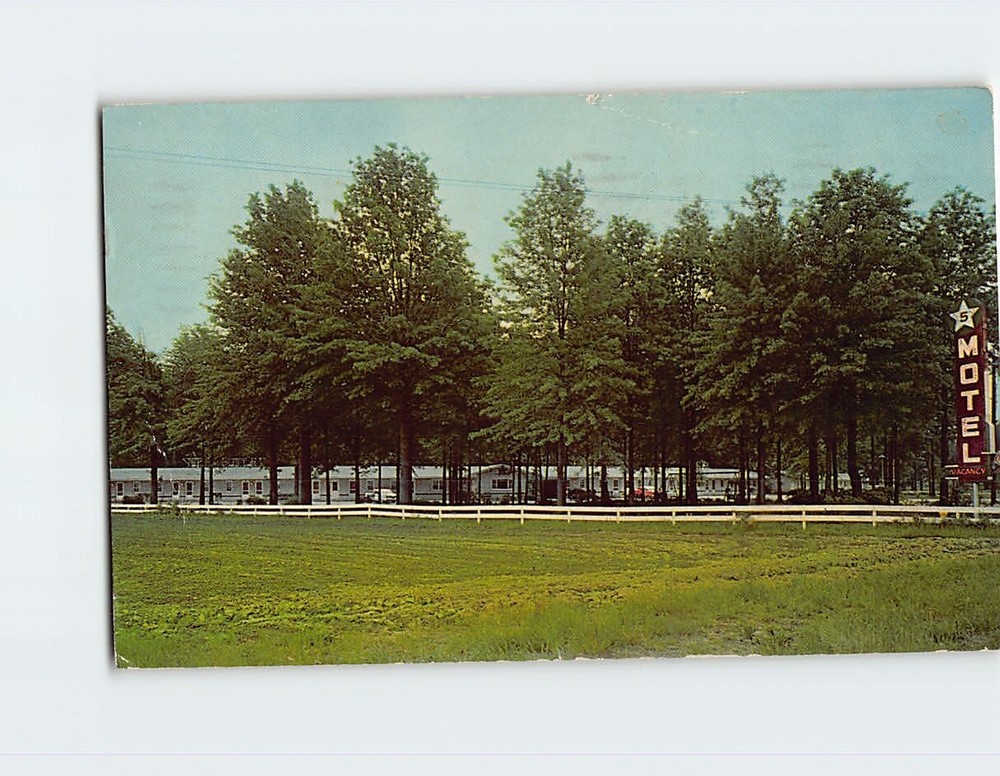 Postcard Five Star Motel Greenup Illinois USA