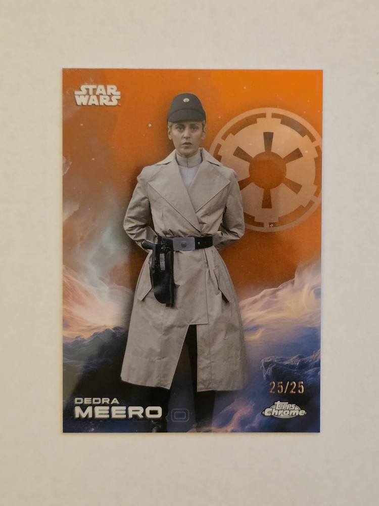 2025 Topps Chrome Star Wars - Dedra Meero Orange Refractor #/25 ANDOR NM