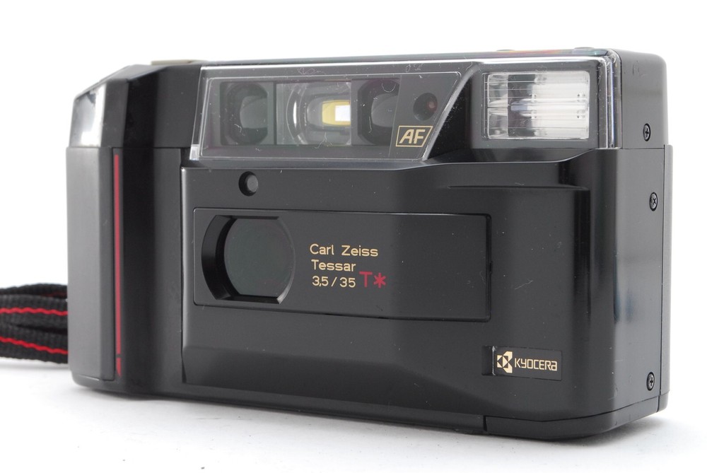Kyocera TD Carl Zeiss Tessar T 35mm f3.5 Film Camera Japan Near Mint with Strap