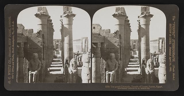 Photo:The great colonade, Temple of Luxor, Luxor, Egypt