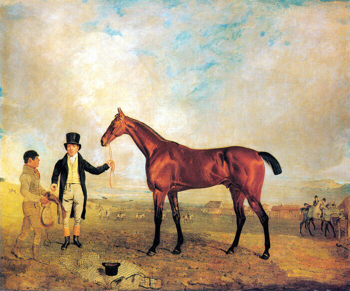 HORSE ANTI-GALLICAN PAINTING BY BENJAMIN MARSHALL REPRO