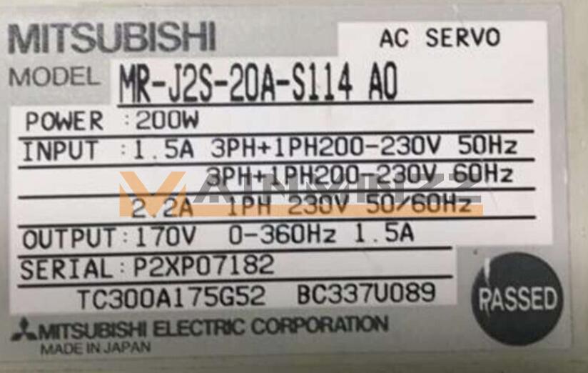 1Pc New Mitsubishi Servo Drive Mr-J2S-20A-S114 A0