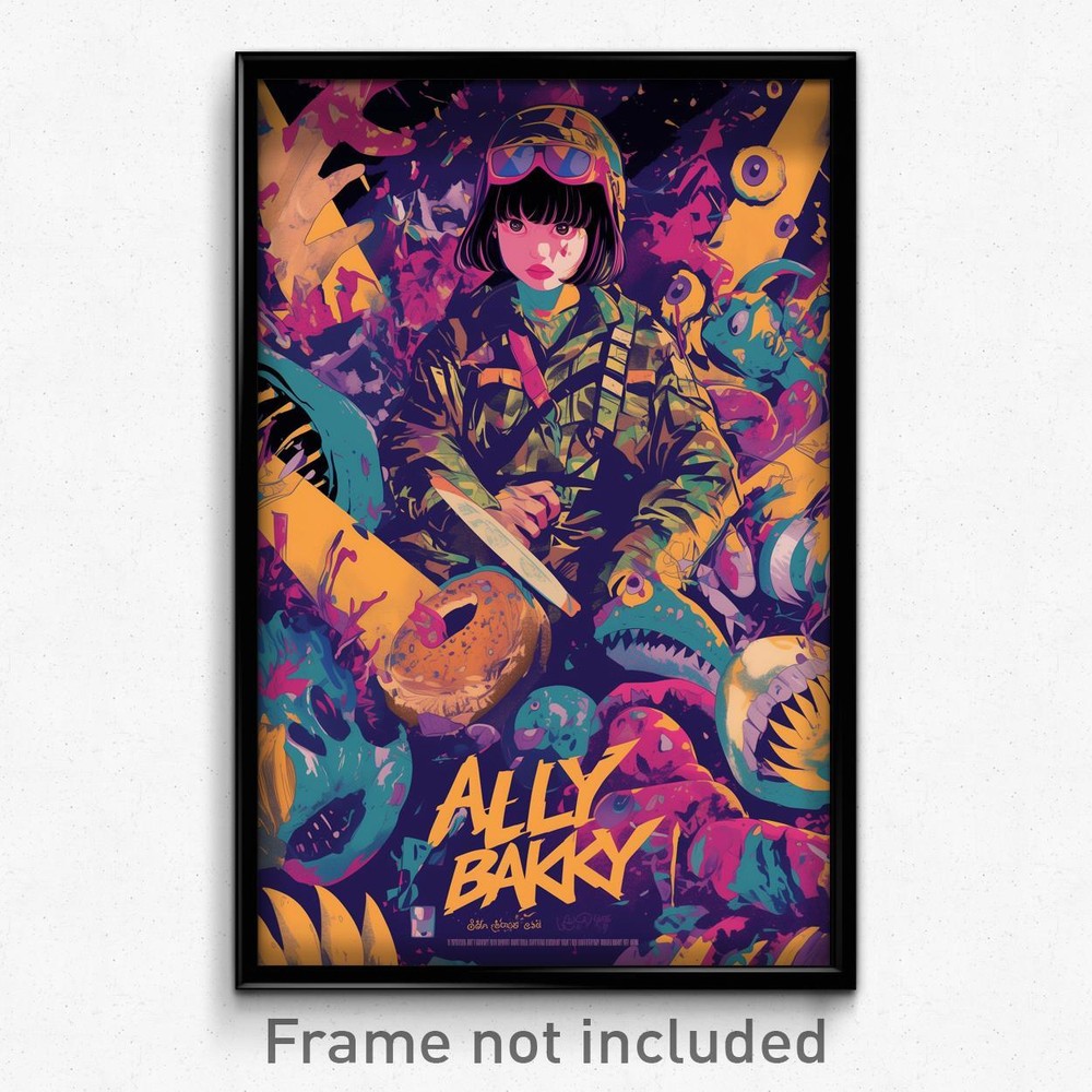 Retro Indonesian Film Art Print - Deadly Bakery Movie Poster