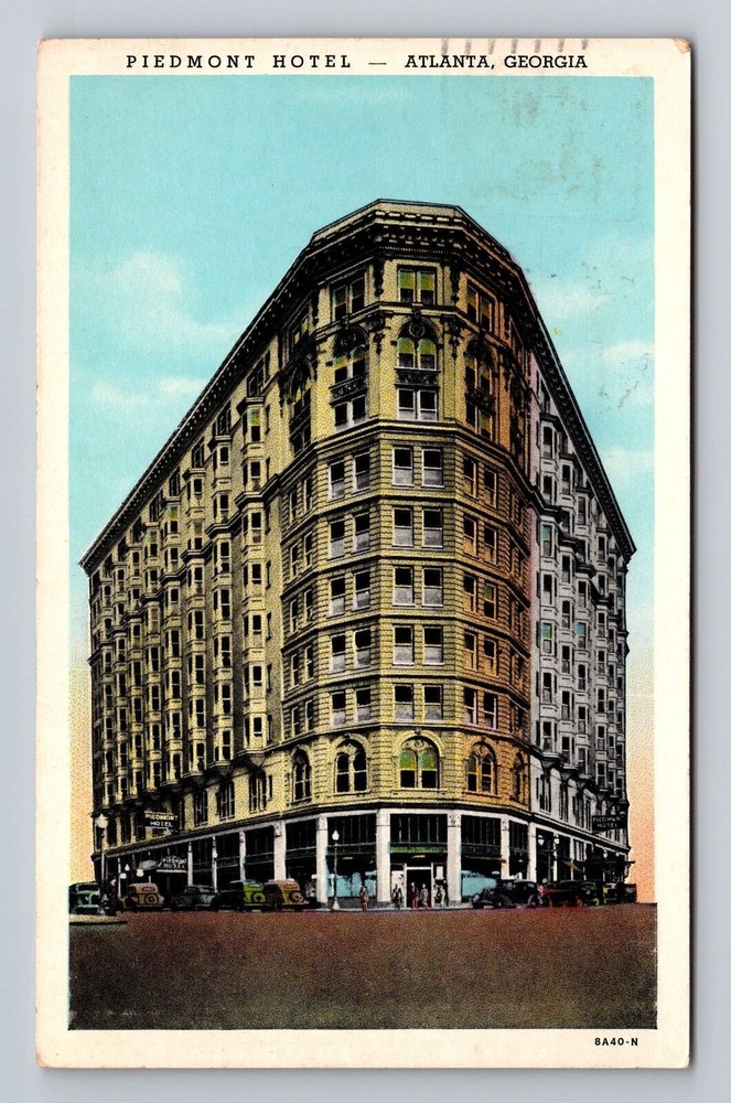 Atlanta GA-Georgia Piedmont Hotel Vintage Postcard