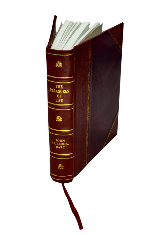 Vintage 1897 Leather Bound The Pleasures of Life Vol 1 & 2 by Sir John Lubbock