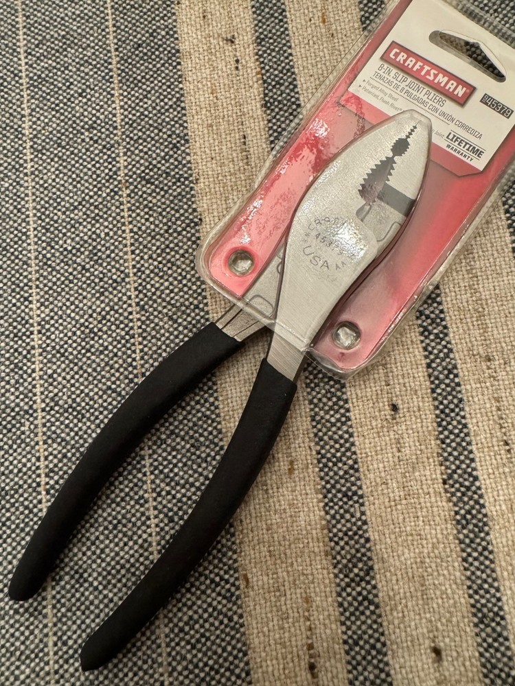 Vintage Sears Craftsman 8” Slip Joint Pliers 45379 New Collectable Usa