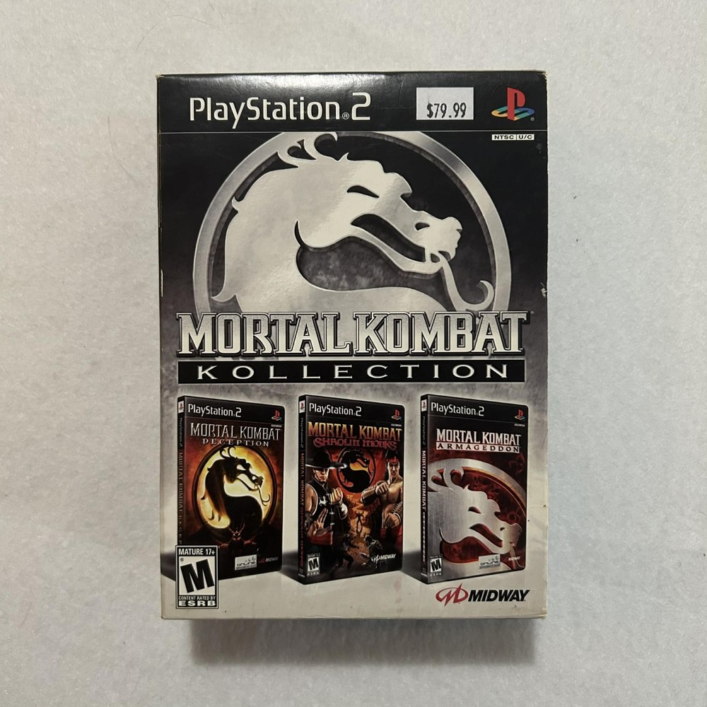 Mortal Kombat Kollection (Sony PlayStation 2, 2008) PS2 Collection TESTED!