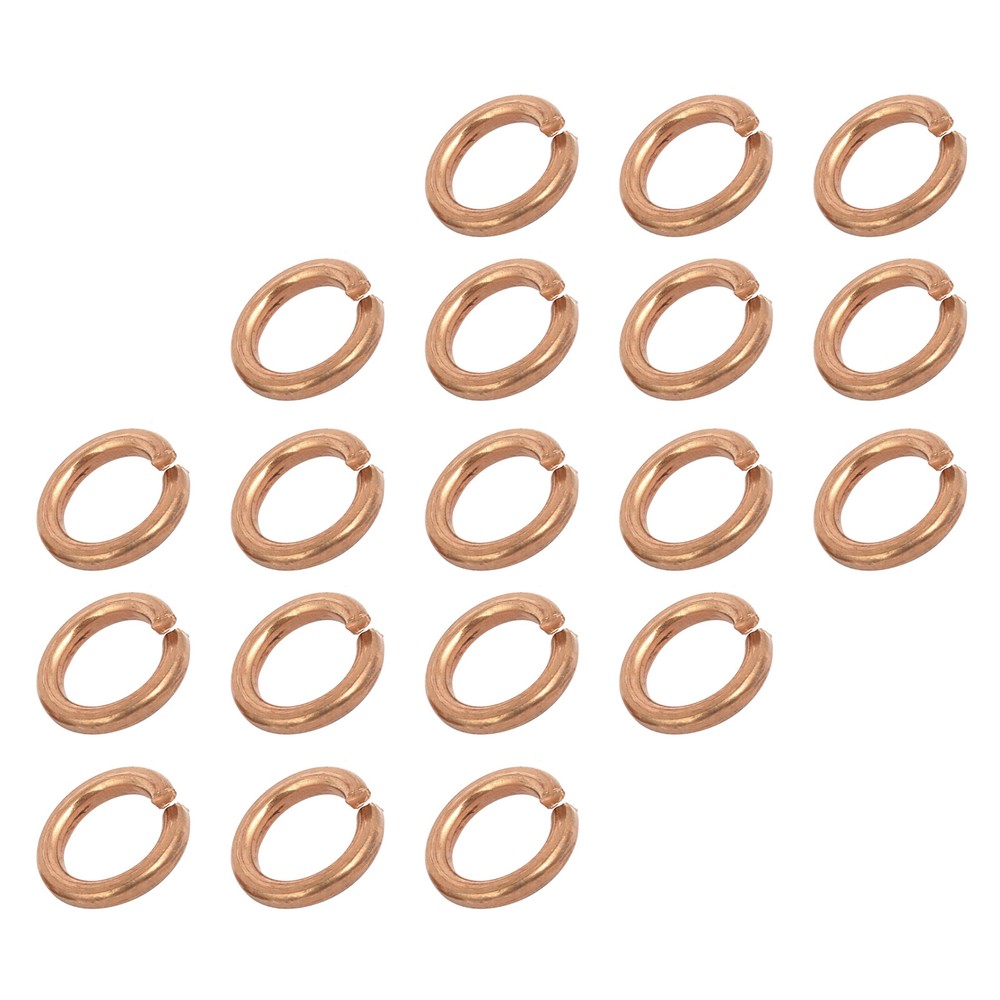 Split Lock Washer (M10) 10Pcs, Brass Spring Lock Washer Elastic Gasket