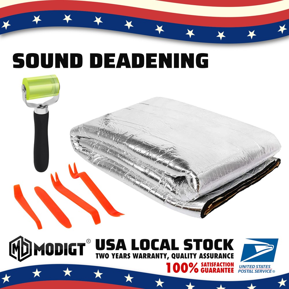 1pc 40''X40'' Car Floor Self-adhesive Heat Shield Insulation Sound deadener Mat