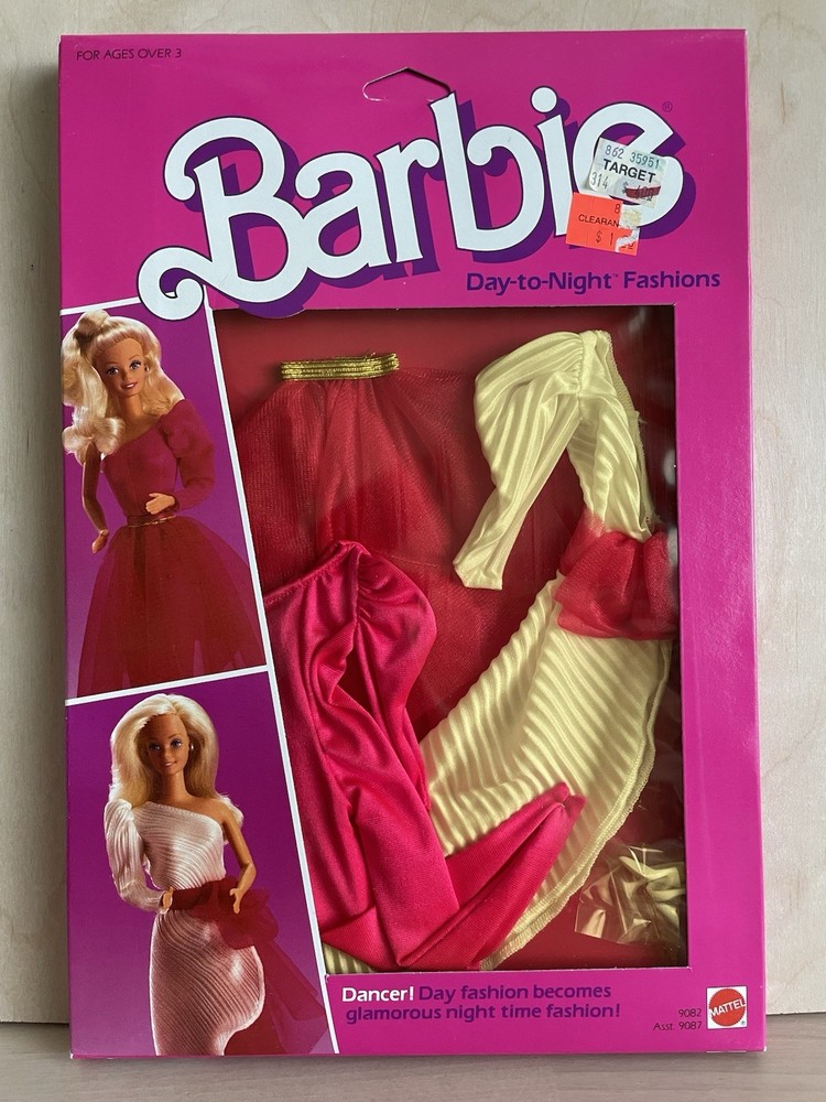 Vintage 1984 Barbie Day-to-Night Fashions Dancer #9082 NRFB