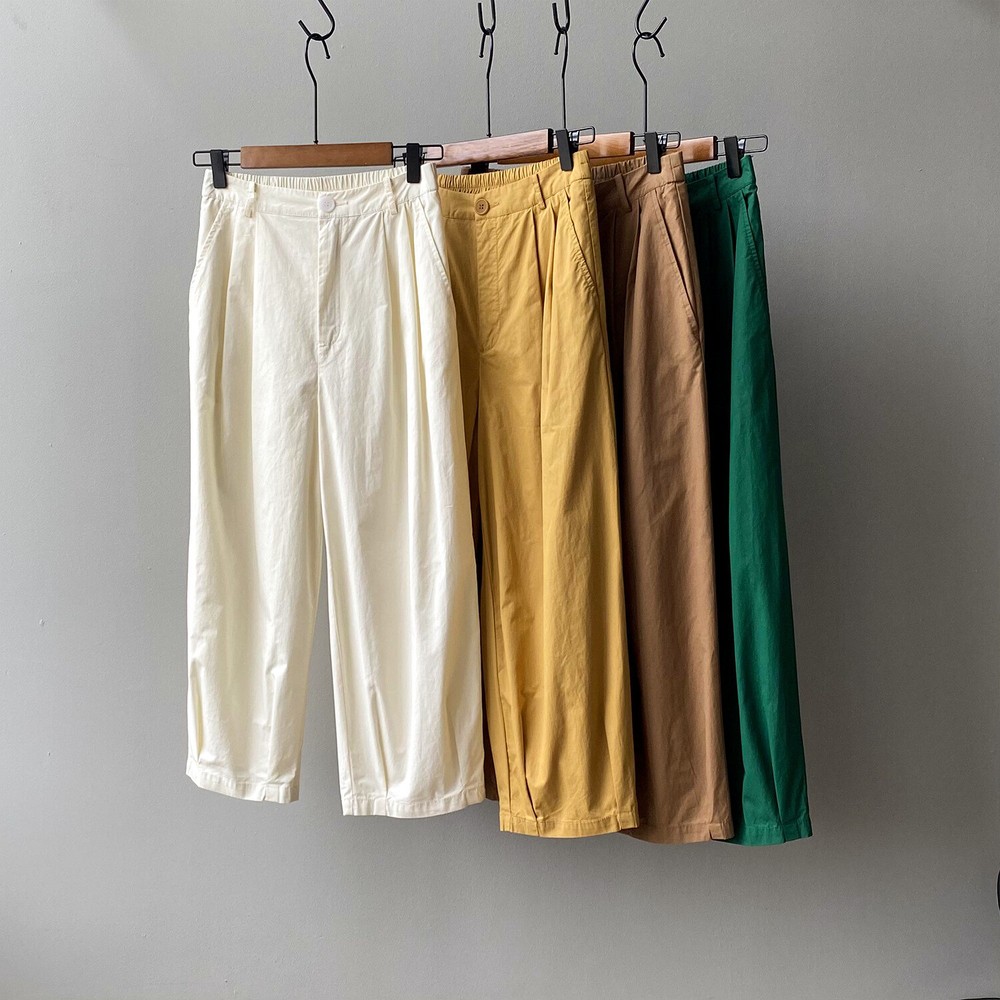 Summer Elastic High-Waist Solid Color Harem Pants for Women