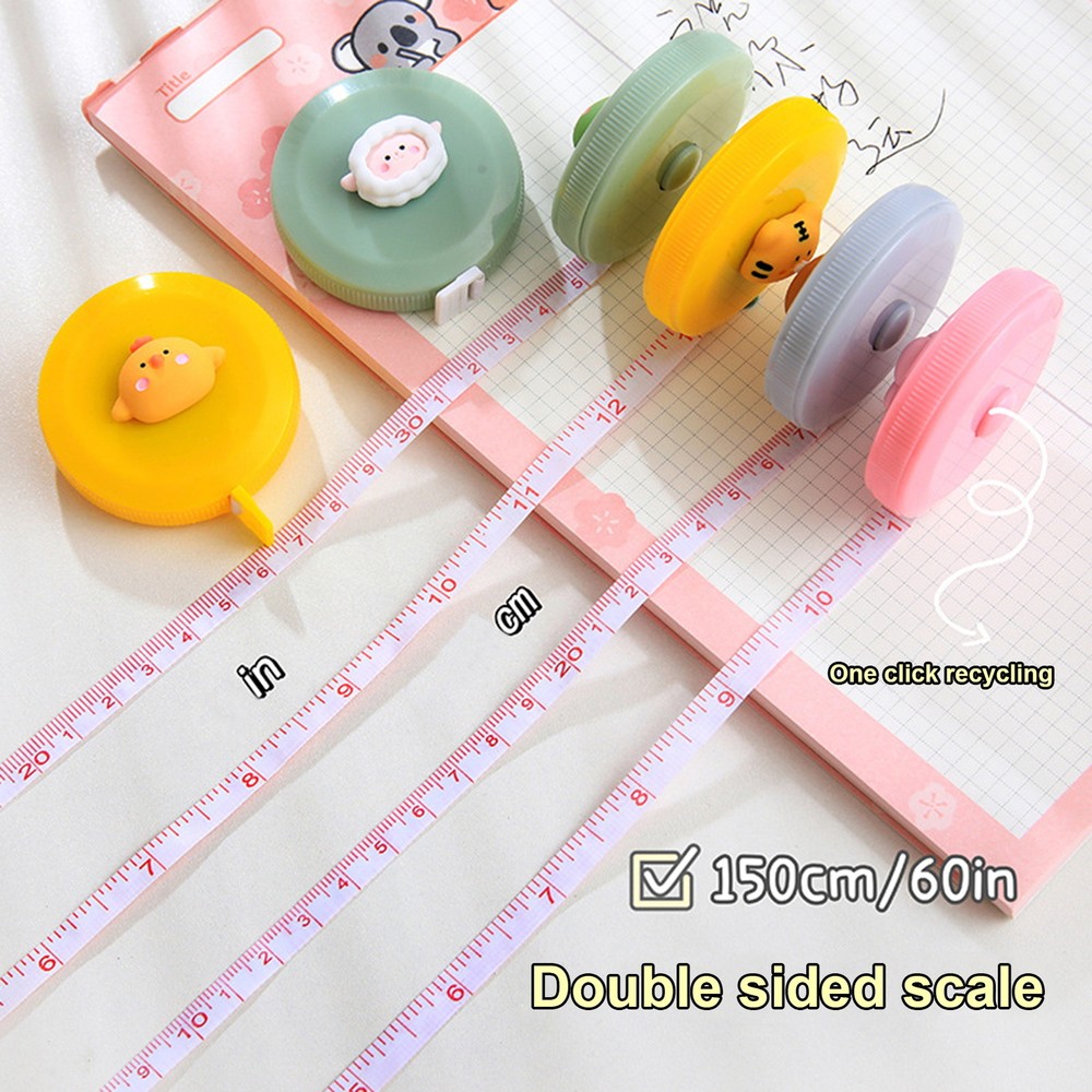 Body Measurements Cartoon Measuring Tape for Sewing Crafting Mini Body Tape