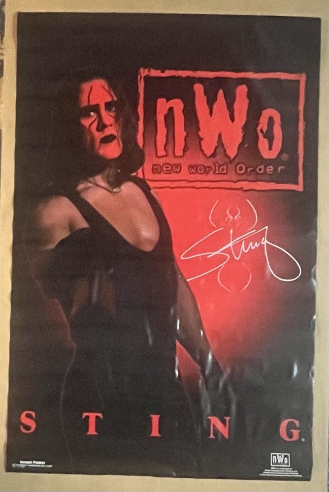 Vintage NWO Sting Scorpio Poster 1998 WCW