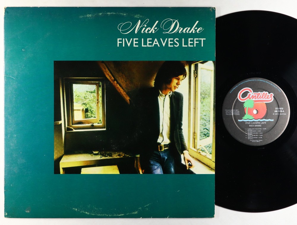 Nick Drake - Five Leaves Left LP - Antilles VG+
